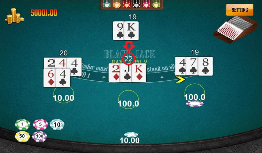 ¿Qué significa pasarse en el juego de blackjack?