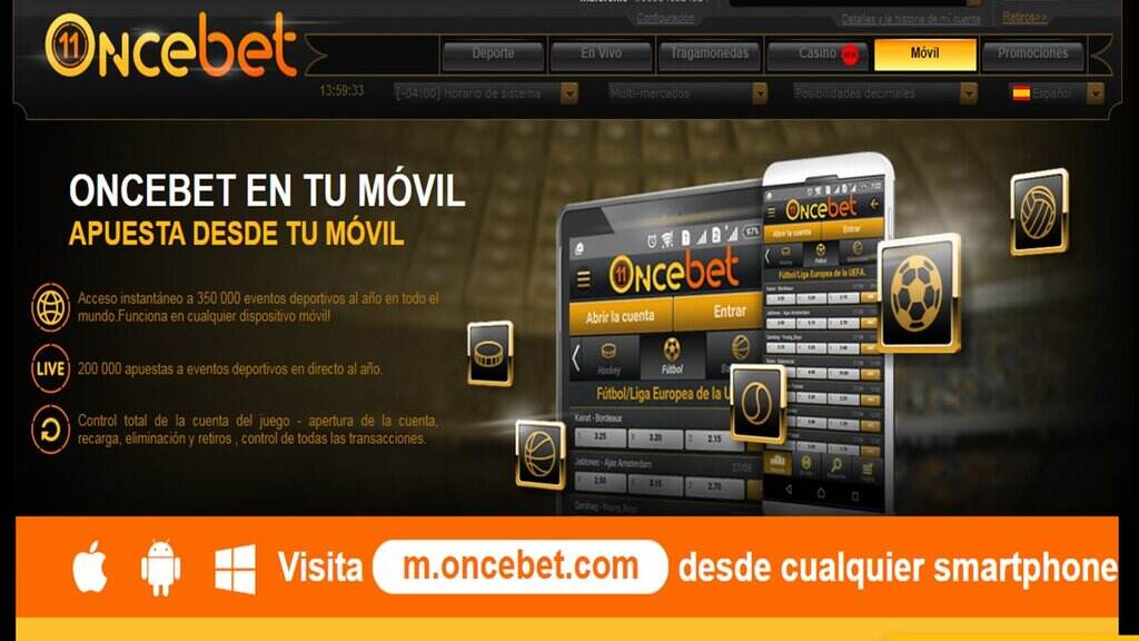 Cómo descargar la app de Oncebet Perú