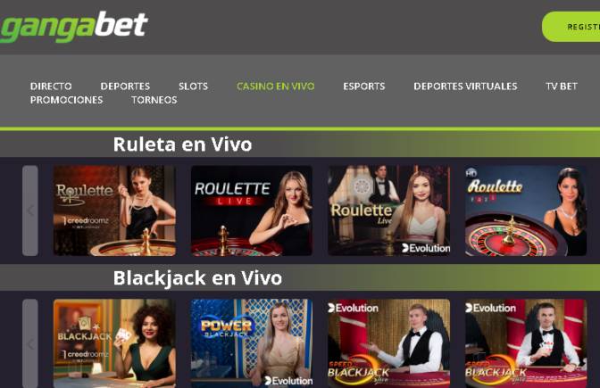 ¿Cómo jugar casino en vivo en Gangabet Perú?