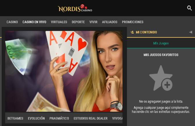 ¿Cómo jugar casino en vivo en Nordis Casino Perú?