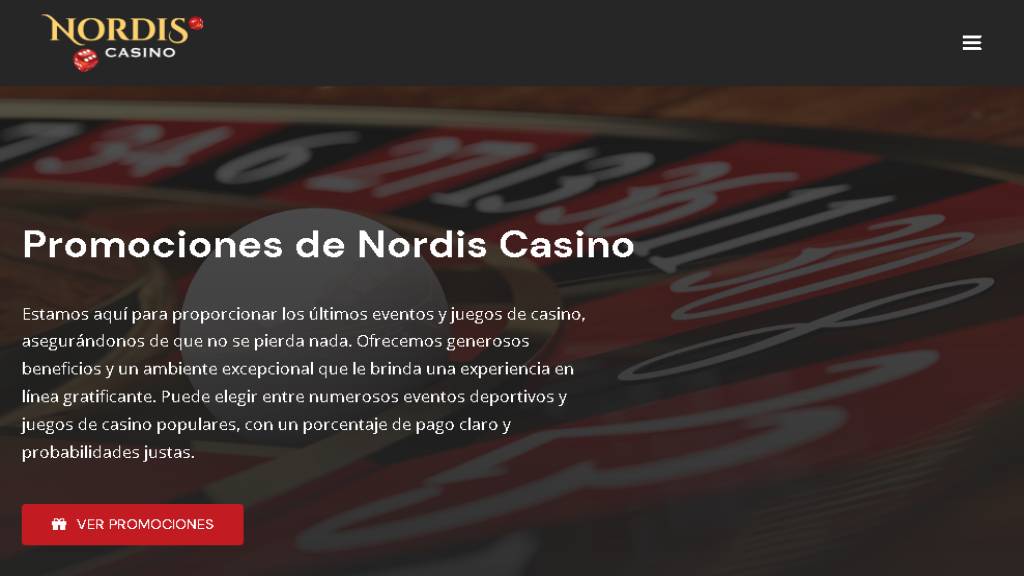 ¿Cuál es el bono de bienvenida de Nordis Casino Perú?