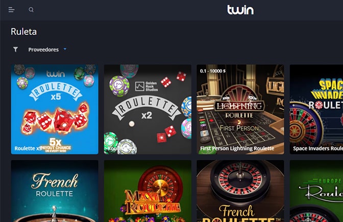 ¿Se puede jugar ruleta online en Twin Casino?