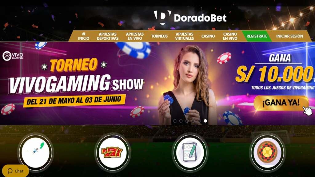 Torneo de casino Vivogaming de Doradobet