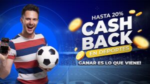 Oferta de cashback en deportes de Betzorro Perú