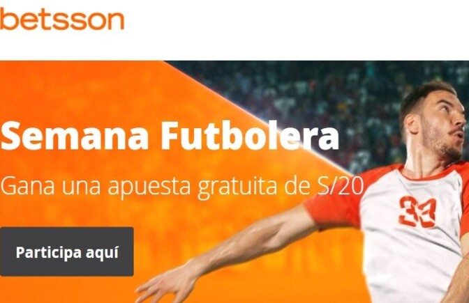 Promoción semana futbolera en Betsson Perú