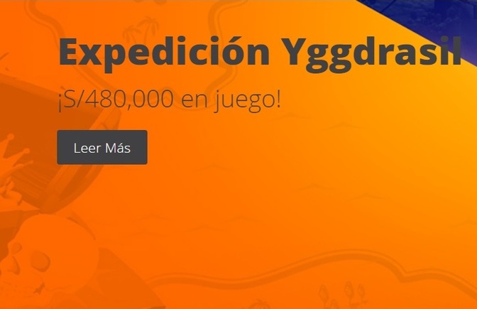 Promoción la expedición de Yggdrasil en Betsson Perú