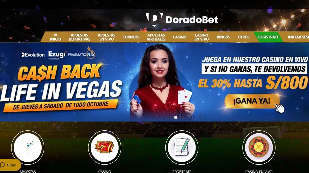 Promoción de casino cashback Life in Vegas de Doradobet