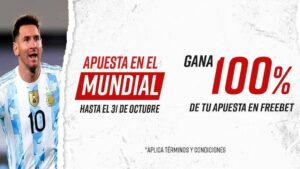 Promoción apuestas mundial de fútbol Solbet Perú