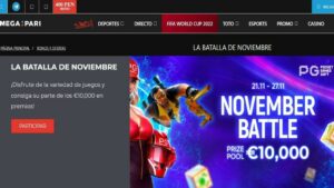 Promo de slots la batalla de noviembre en Megapari Perú
