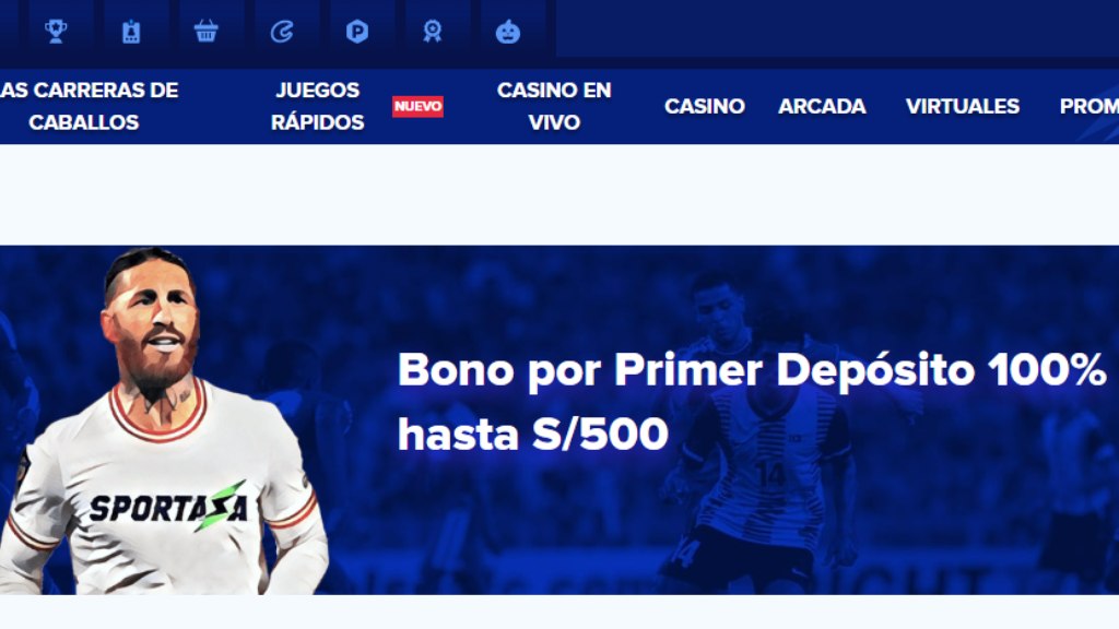 Bono de bienvenida deportivo de Sportaza Perú