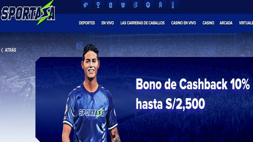 Bono de cashback hasta 2500 soles en Sportaza Perú