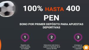 Reseña bono de primer deposito en deportes de Tonybet Perú