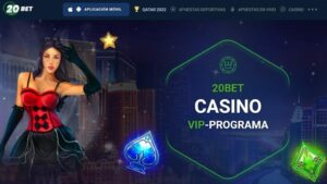 Programa VIP de casino online de 20Bet Perú