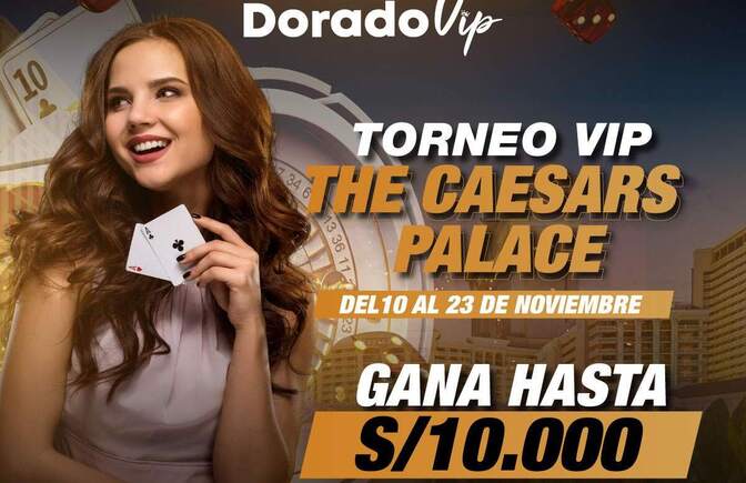 Torneo de casino en vivo The Caesars Palace de Doradobet