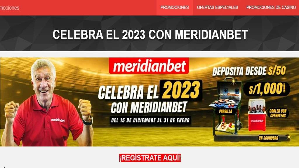 Promo de depósito celebra el 2023 con Meridianbet