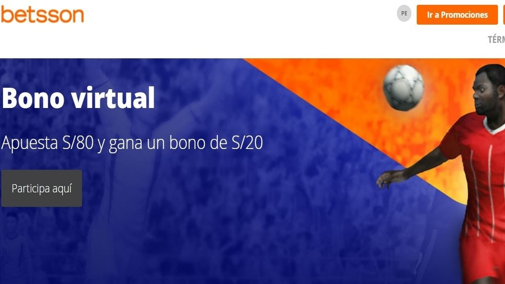 Bono de los juegos virtuales en Betsson Perú