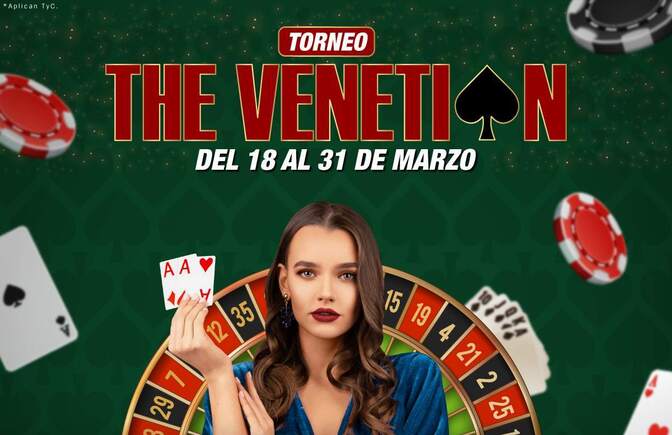 Torneo de casino en vivo The Venetian en Doradobet