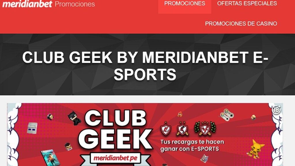 Club Geek de los eSports de Meridianbet Perú