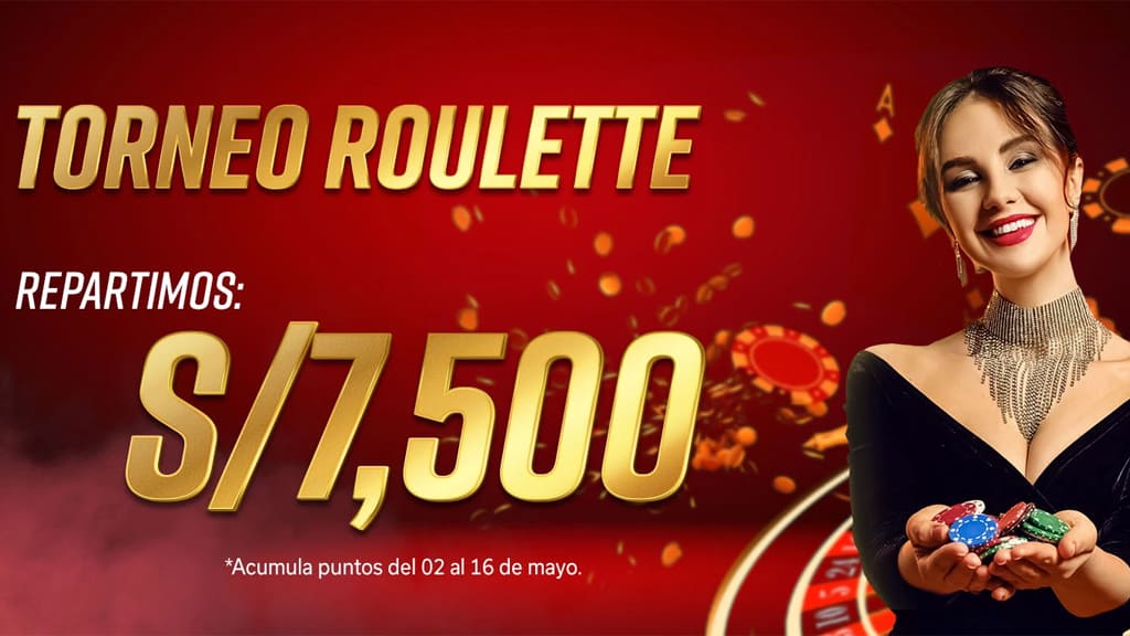 Torneo de casino y ruleta de mayo de Solbet Perú