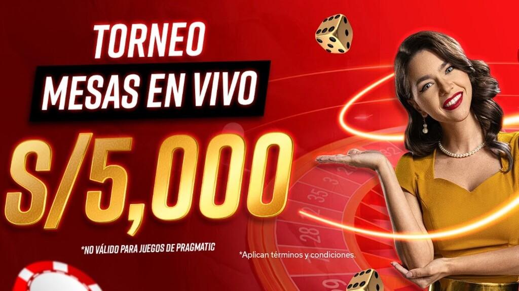 Torneo de mesas en vivo de S/5,000 en Solbet Perú