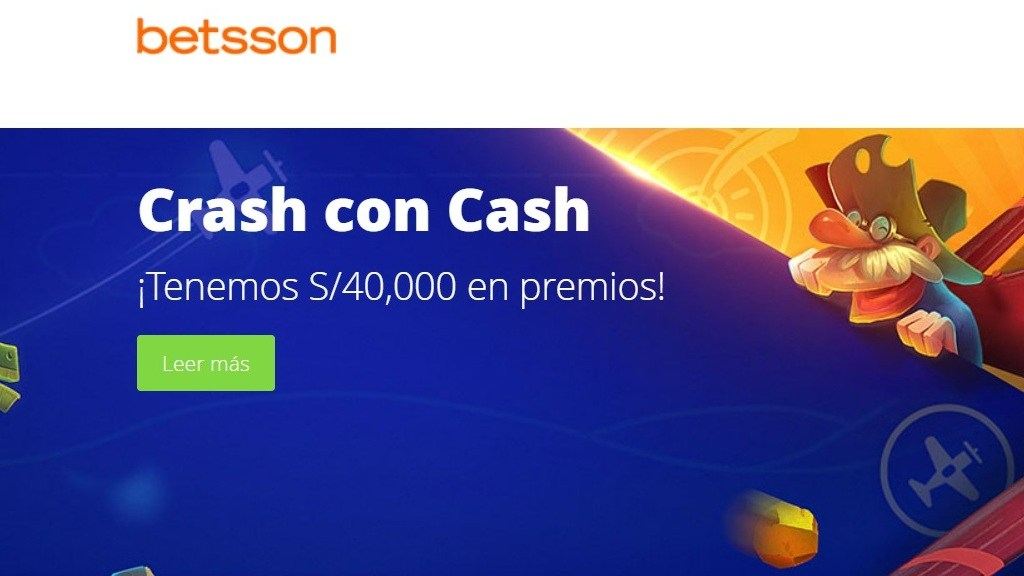 Torneo de slots Crash con Cash de S/40,000 de Betsson Perú