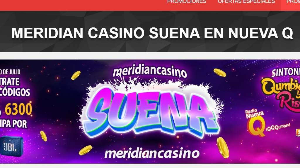 Sorteo de slots Suena Q de Meridianbet Casino