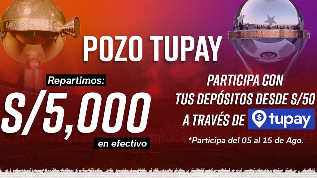 Pozo de S/5,000 de depósito con TuPay en Solbet Perú