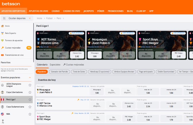 Betsson jugar.pe